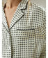 ფოტო #1 პროდუქტის Women's Printed Silk Pajama Set for Women