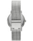 Фото #4 товара Women's Soho D Three-Hand Silver-Tone Stainless Steel Watch 34mm