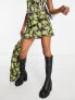 COLLUSION twill mini skirt in camo print co-ord