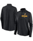 Блузка Nike женская черная Pittsburgh Pirates Quarter-Zip Top Черный, XS - фото #1