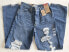 Фото #4 товара Levi's Women's '94 Baggy Jeans Distressed Size 26x31 New Blue A35100022