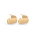 ფოტო #3 პროდუქტის Hammered 18K Gold-Plated Cupped Hoop Earrings