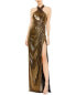 Фото #1 товара Mac Duggal Halter Neck Gown Women's