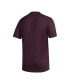 Фото #4 товара Men's Maroon Texas A&M Aggies Basics Secondary Pre-Game AEROREADY T-shirt