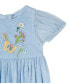 ფოტო #2 პროდუქტის Baby Girl Flower and Butterfly Embroidery Dress