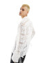 Reclaimed Vintage limited edition long sleeve lace patchwork shirt with tie sleeves