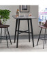 Modern Laminate Bar Table for Dining, Kitchens, and Bars Grey+Black, 1 Count - фото #6