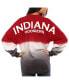 ფოტო #2 პროდუქტის Women's Crimson Indiana Hoosiers Ombre Long Sleeve Dip-Dyed Spirit T-shirt