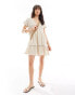 Фото #1 товара Iisla & Bird broderie mini beach dress in cream