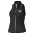 Фото #1 товара Puma Luxe Sport T7 Knitted FullZip Mock Neck Athletic Tank Top Womens Black Casu