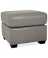 Orid Leather Ottoman, Created for Macy's