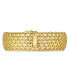 Wide Mesh Link & Chain Bracelet in 14k Gold