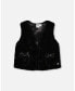 ფოტო #1 პროდუქტის Big Girls Faux Vest Black