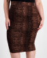 Фото #3 товара Trendy Plus Size Snakeskin-Print Pencil Skirt, Created for Macy's