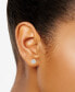 ფოტო #6 პროდუქტის Certified Lab Grown Diamond Halo Stud Earrings (3 ct. t.w.) in 14k Gold