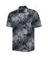 Фото #3 товара Men's Black Philadelphia Eagles Coast Luminescent Fronds Camp IslandZone Button-Up Shirt