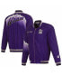 Фото #1 товара Куртка-бомбер из нейлона JH Design Utah Jazz 2023/24 пурпурная, для мужчин.