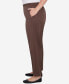 Plus Size Wine Country Classic Faux Suede Slant Pocket Medium Length Pant