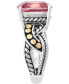 ფოტო #3 პროდუქტის EFFY® Pink Topaz Ring (8-1/3 ct. t.w.) in Sterling Silver & 18k Gold