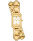 ფოტო #1 პროდუქტის Women's The Eleanor 3-in-1 Gold-Tone Stainless Steel Bracelet Watch 19mm