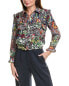 Фото #1 товара Gracia Gathered Floral Blouse Women's