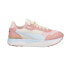 Фото #1 товара Puma Pulsar Wedge Graphic Lace Up Womens Off White, Pink Sneakers Casual Shoes