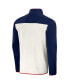 ფოტო #3 პროდუქტის Men's NFL x Darius Rucker Collection by Navy, Cream New England Patriots Micro Fleece Quarter-Snap Jacket