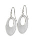 ფოტო #2 პროდუქტის Stainless Steel Polished Circles Dangle Shepherd Hook Earrings