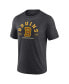 Фото #3 товара Men's Heather Charcoal Distressed Boston Bruins Centennial The Early Years Tri-Blend T-shirt