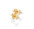 Jac Jossa Soul DE759 Timeless Gold Plated Diamond and Topaz Earrings