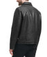 Men's Faux Leather Zip-Front Jacket