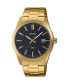 Men's Three-Hand Gold-Tone Stainless Steel Watch 41mm, MTPVD03G-1A