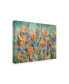 Фото #2 товара Sue Davis Summer Garden Abstract Modern Canvas Art - 20" x 25"