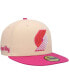Фото #2 товара Men's Orange, Pink Portland Trail Blazers Passion Mango 59FIFTY Fitted Hat
