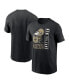 Фото #1 товара Men's Black New Orleans Saints Lockup Essential T-shirt