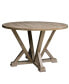 Фото #6 товара Modern Farmhouse Round Dining Table, 45.7", Rustic Grayish Brown