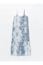 Фото #6 товара LCW Vision U Yaka Desenli Askılı Kadın Elbise mrglobal