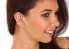 Gold-plated asymmetric earrings with pearls and zircons - genuine earring JL0777