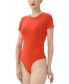 ფოტო #3 პროდუქტის Women's Crew Neck Basic Bodysuit Top