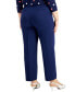 ფოტო #9 პროდუქტის Plus Size Straight-Leg Pants