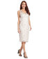 Фото #7 товара Women's Floral Embroidered Sheath Dress