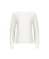 Фото #2 товара Women's Organic Bellow Sleeve Knit Top with Button Cuffs