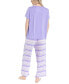 ფოტო #2 პროდუქტის Women's 2-Pc. Short-Sleeve Pajamas Set