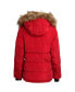 ფოტო #3 პროდუქტის Women's Faux Fur Trim Insulated Puffer Jacket