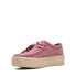 Фото #7 товара Clarks Wallabee Cup 26168664 Womens Pink Oxfords & Lace Ups Casual Shoes