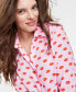 Women's Button-Front Crepe Shirt, Created for Macy's