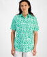 Фото #3 товара Men's Iris Regular-Fit Stretch Floral Button-Down Poplin Shirt, Created for Macy's