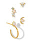 ფოტო #1 პროდუქტის Crystal Faux Opal Earring Set