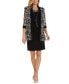 Фото #1 товара Women's Necklace Dress & Puff-Print Jacket