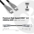 Club 3D Premium High Speed HDMI 2.0 4K60Hz UHD Kabel 1 meter - Cable - Digital/Display/Video